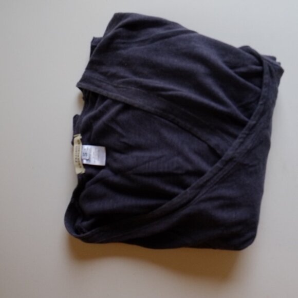 Prairie Underground Hemp Wrap Dress Slate Blue Sz. Small - Picture 8 of 9